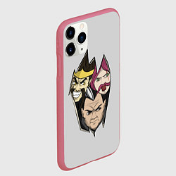 Чехол iPhone 11 Pro матовый А ты за Ноксус?, цвет: 3D-малиновый — фото 2
