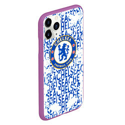 Чехол iPhone 11 Pro матовый Chelsea football, цвет: 3D-фиолетовый — фото 2