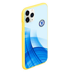 Чехол iPhone 11 Pro матовый Chelsea FC челси фк, цвет: 3D-желтый — фото 2
