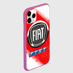 Чехол iPhone 11 Pro матовый ФИАТ - Яркий, цвет: 3D-фиолетовый — фото 2