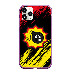 Чехол iPhone 11 Pro матовый Serious Sam Big Logo, цвет: 3D-фиолетовый