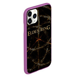 Чехол iPhone 11 Pro матовый ELDEN RING СИМВОЛ ЛОГО, цвет: 3D-фиолетовый — фото 2
