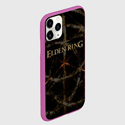Чехол iPhone 11 Pro матовый ELDEN RING СИМВОЛ ЛОГО, цвет: 3D-фиолетовый — фото 2