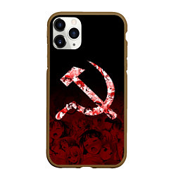 Чехол iPhone 11 Pro матовый СССР АХЕГАО USSR AHEGAO