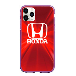 Чехол iPhone 11 Pro матовый Хонда HONDA, цвет: 3D-фиолетовый