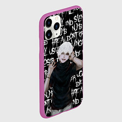 Чехол iPhone 11 Pro матовый ХРУСТ ПАЛЬЦЕВ ТОКИЙСКИЙ ГУЛЬ, цвет: 3D-фиолетовый — фото 2