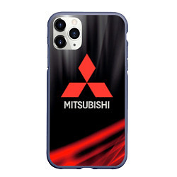Чехол iPhone 11 Pro матовый Mitsubishi митсубиси sport, цвет: 3D-серый