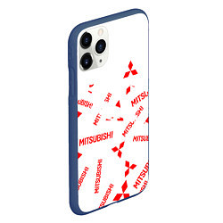 Чехол iPhone 11 Pro матовый Mitsubishi ASX, цвет: 3D-тёмно-синий — фото 2