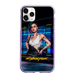 Чехол iPhone 11 Pro матовый Judy Джуди Cyberpunk 2077