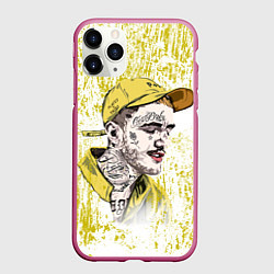 Чехол iPhone 11 Pro матовый Lil Peep CryBaby Yellow Лил Пип, цвет: 3D-малиновый