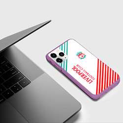 Чехол iPhone 11 Pro матовый LIVERPOOL ЛИВЕРПУЛЬ, цвет: 3D-фиолетовый — фото 2