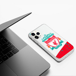 Чехол iPhone 11 Pro матовый Ливерпуль, цвет: 3D-белый — фото 2