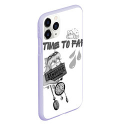 Чехол iPhone 11 Pro матовый Time To Fap, цвет: 3D-светло-сиреневый — фото 2