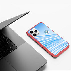 Чехол iPhone 11 Pro матовый MANCHESTER CITY Манчестер Сити, цвет: 3D-красный — фото 2