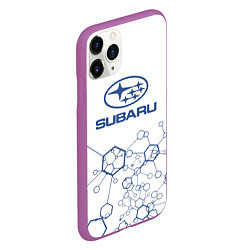 Чехол iPhone 11 Pro матовый Субару subaru, цвет: 3D-фиолетовый — фото 2