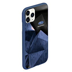 Чехол iPhone 11 Pro матовый Subaru субару спорт, цвет: 3D-тёмно-синий — фото 2
