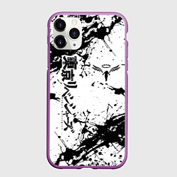 Чехол iPhone 11 Pro матовый Токийские мстители Tokyo Revengers logo краска, цвет: 3D-фиолетовый