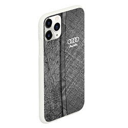 Чехол iPhone 11 Pro матовый Audi ауди sport, цвет: 3D-белый — фото 2