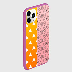 Чехол iPhone 11 Pro матовый ЗЕНИТЦУ НЕЗУКО КЛИНОК РАССЕКАЮЩИЙ ДЕМОНОВ, цвет: 3D-фиолетовый — фото 2