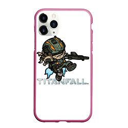 Чехол iPhone 11 Pro матовый Титанфол арт мультяшный TITANFALL