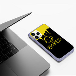 Чехол iPhone 11 Pro матовый Sherlock Bored Big Smile, цвет: 3D-светло-сиреневый — фото 2