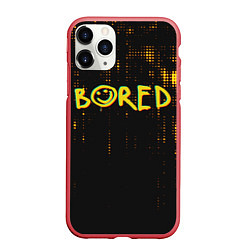 Чехол iPhone 11 Pro матовый Bored Glitch Sherlock, цвет: 3D-красный