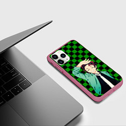 Чехол iPhone 11 Pro матовый ТАНДЖИРО В СОВРЕМЕННОСТИ КЛИНОК, цвет: 3D-малиновый — фото 2