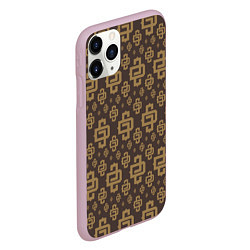 Чехол iPhone 11 Pro матовый Monogramm Pattern Dope Camo Dope Street Market, цвет: 3D-розовый — фото 2