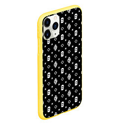 Чехол iPhone 11 Pro матовый Узор Black Dope Ski Mask Camo Dope Street Market, цвет: 3D-желтый — фото 2