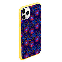 Чехол iPhone 11 Pro матовый Будда просветление, цвет: 3D-желтый — фото 2