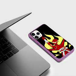 Чехол iPhone 11 Pro матовый Великий Камия, цвет: 3D-фиолетовый — фото 2