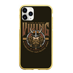 Чехол iPhone 11 Pro матовый VIKING Викинг, цвет: 3D-желтый