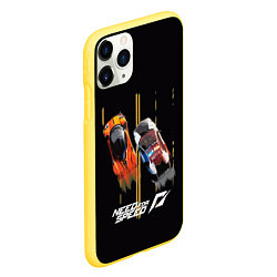Чехол iPhone 11 Pro матовый NFS гонки, цвет: 3D-желтый — фото 2