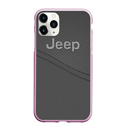 Чехол iPhone 11 Pro матовый JEEP СПОРТ, цвет: 3D-розовый
