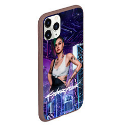 Чехол iPhone 11 Pro матовый Judy Cyberpunk2077 Джуди, цвет: 3D-коричневый — фото 2