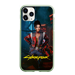 Чехол iPhone 11 Pro матовый Panam Cyberpunk2077 Панам