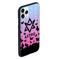 Чехол iPhone 11 Pro матовый ASTRO БАБОЧКИ, цвет: 3D-черный — фото 2