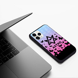 Чехол iPhone 11 Pro матовый ASTRO БАБОЧКИ, цвет: 3D-черный — фото 2