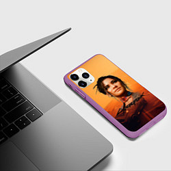 Чехол iPhone 11 Pro матовый Panam Cyberpunk2077, цвет: 3D-фиолетовый — фото 2
