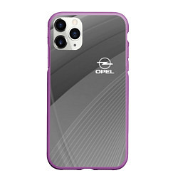 Чехол iPhone 11 Pro матовый OPEL abstraction, цвет: 3D-фиолетовый