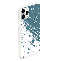 Чехол iPhone 11 Pro матовый OPEL брызги, цвет: 3D-белый — фото 2