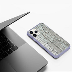 Чехол iPhone 11 Pro матовый Cool wall Vanguard, цвет: 3D-светло-сиреневый — фото 2
