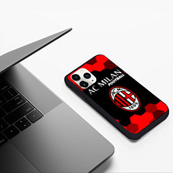 Чехол iPhone 11 Pro матовый МИЛАН Football Графика, цвет: 3D-черный — фото 2