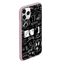 Чехол iPhone 11 Pro матовый Аниме Анархия eyes love, цвет: 3D-розовый — фото 2