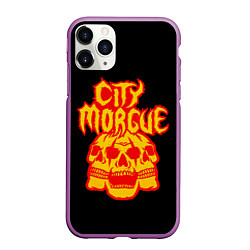 Чехол iPhone 11 Pro матовый ZillaKami x SosMula City Morgue Черепа