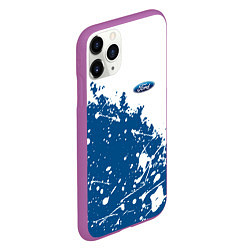 Чехол iPhone 11 Pro матовый Ford форд, цвет: 3D-фиолетовый — фото 2