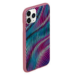 Чехол iPhone 11 Pro матовый Vanguard Pattern Fashion, цвет: 3D-малиновый — фото 2