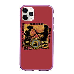 Чехол iPhone 11 Pro матовый Punk Rock Панки Живы, цвет: 3D-фиолетовый