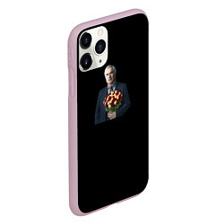 Чехол iPhone 11 Pro матовый Валерий Меладзе с цветами, цвет: 3D-розовый — фото 2