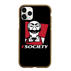 Чехол iPhone 11 Pro матовый FSOCIETY HACKING